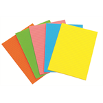 ACCO OFFICE PADS ACCO A5 FLURO 40LF 5 ASSORTED COLORS(PK10)