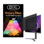 PIXL 27 Inch Monitor Privacy Screen/ Privacy Filter, Anti-Glare, Anti-Peep, Anti-Static, Blackout