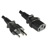 Microconnect PE010430BRAZIL power cable Black 3 m Power plug type N C13 coupler