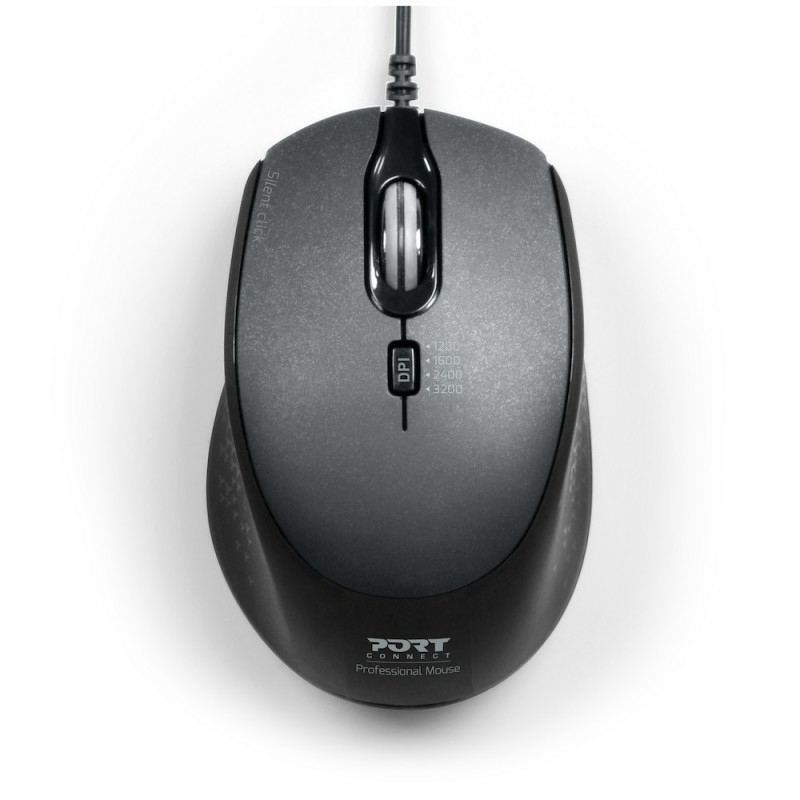 Port Designs 900711-B mouse Home Right-hand USB Type-A 3200 DPI