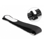 DeLOCK Hook-and-loop cable tie with loop and label tap L 457 x W 25 mm black 5 pieces