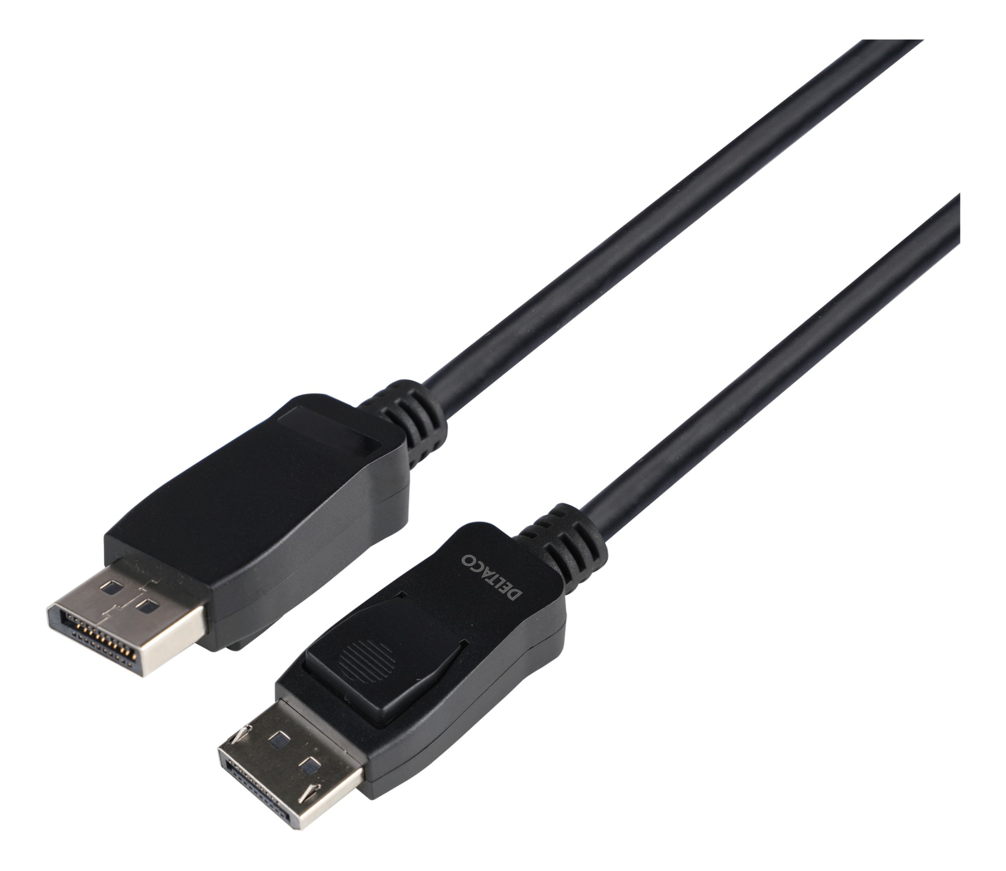 DP8K-1030-LSZH DELTACO DisplayPort cable, 3m, 8K, DP 1.4, DSC 1.2, LSZH - Black
