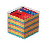 Herlitz 1600253 note paper dispenser Square Plastic Multicolour