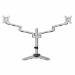 Rocstor Y10N017-S1 monitor mount / stand 32" Black, Silver Desk