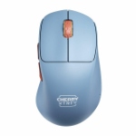 CHERRY Xtrfy M64 - Mouse - ergonomic - optical - 5 buttons - wireless - 2.4 GHz - USB wireless receiver - blue