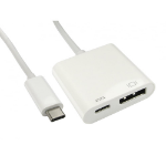 Cablenet 15cm USB 3.1c - DisplayPort Adaptor with PD Function (Power Delivery)