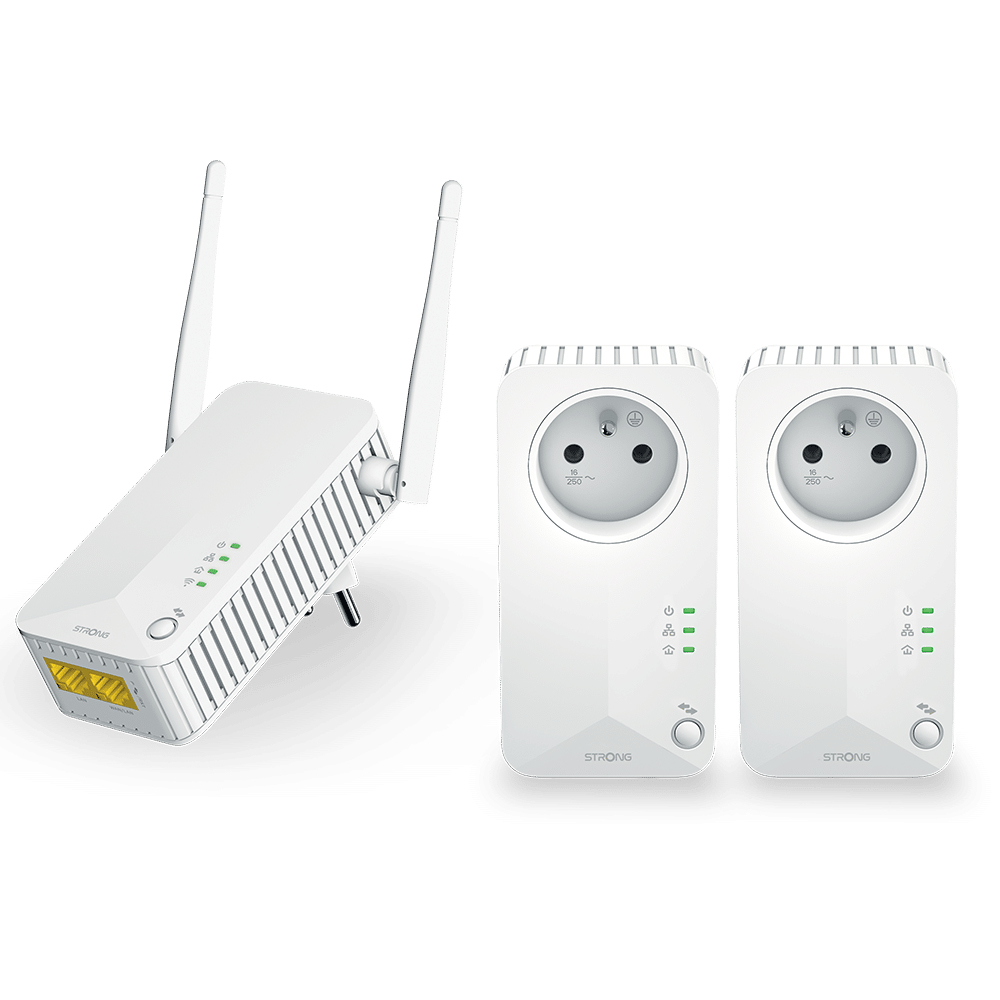 Strong Powerline WiFi 600 Triple Pack V2 600 Mbit/s Ethernet LAN Wi-Fi