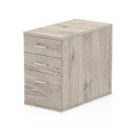Dynamic I003222 office drawer unit Oak, Grey Melamine Faced Chipboard (MFC)