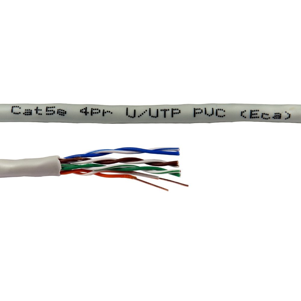 Cables Direct Grey 305M Cat5e Utp Pvc Copper