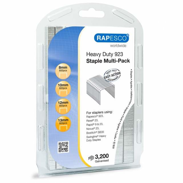Image of Rapesco 923 Galvanised Staples pack 800 staples