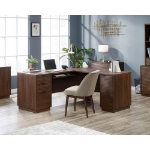 Teknik Elstree Home Office L-Shaped Desk Spiced Mahogany - 5426914 DD