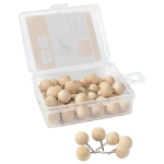 Nobo Notice Board Wooden Push Pins - 40pcs
