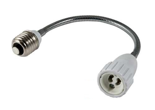EU Product - LED Adapter fr LED-Leuchtmittel E27->GU10 lang thumbnail