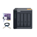 QNAP TL-D400S HDD/SSD enclosure Black, Grey 2.5/3.5"