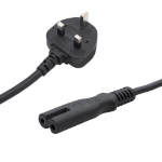 connektgear 10m UK Mains Power Cable - UK Plug to C7 (Figure 8) Socket