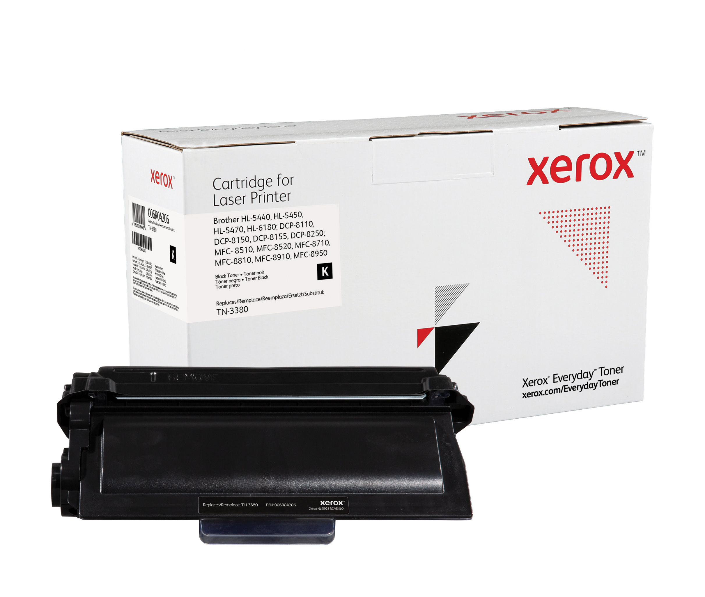 Image of Xerox 006R04206 Toner-kit, 8K pages (replaces Brother TN3380) for...