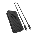 ICY BOX Diamond Case 1980 M.2 NVMe SSD enclosure with Thunderbolt 5 technology and a transfer speed of up to 80 Gbps