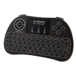 Savio KW-02 keyboard Universal RF Wireless QWERTY English Black