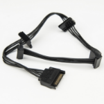 Rocstor Y10C224-B1 SATA cable SATA 15-pin Black