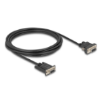 DeLOCK 88239 seriële kabel Zwart 3 m RS-232 DB-9