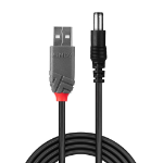 Lindy 70267 USB-kabel 1,5 m USB 2.0 USB A DC Zwart