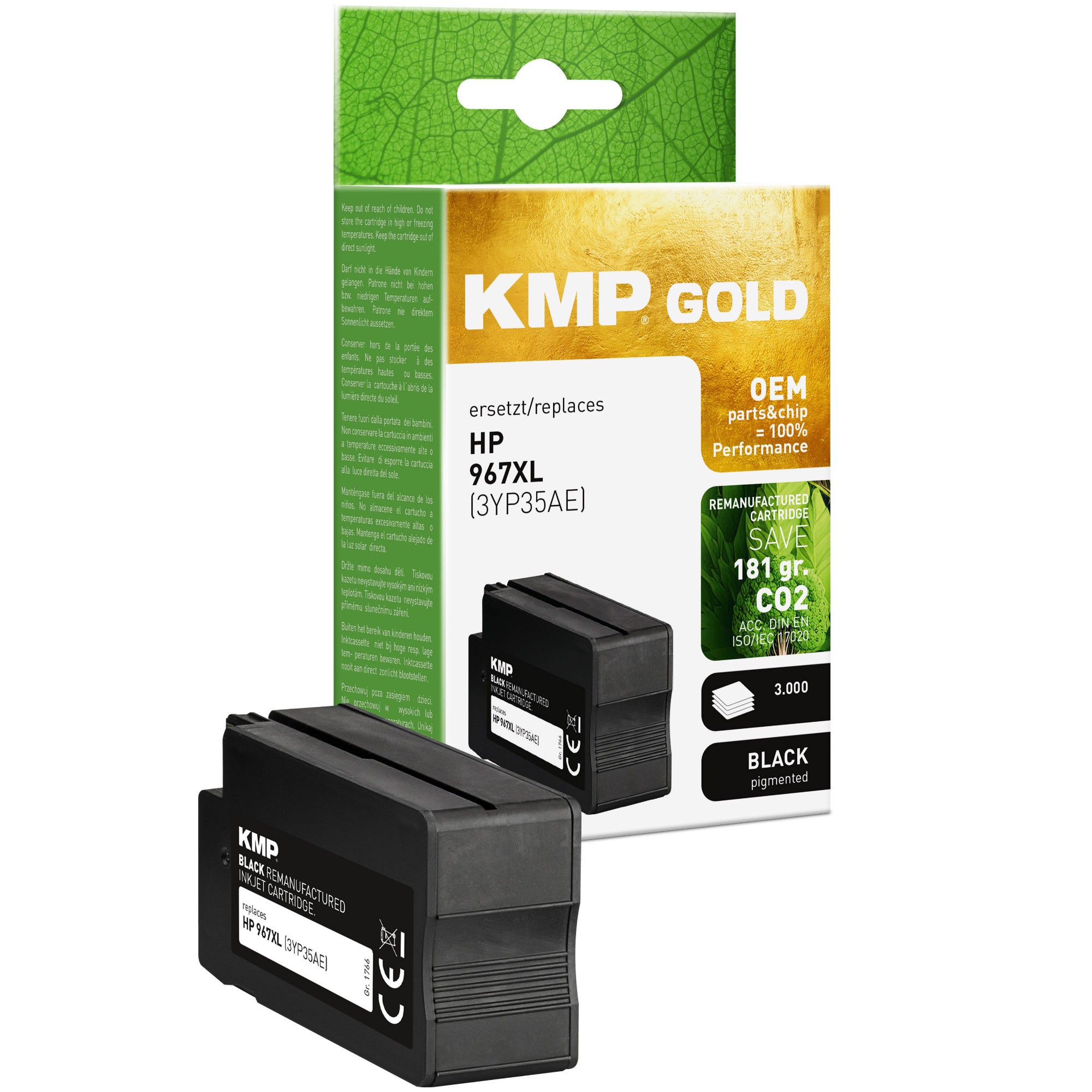 KMP 1766,6201 ink cartridge 1 pc(s) Original High (L) Yield Black