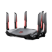 MSI RADIX AXE6600 WIFI 6E TRI-BAND wireless router Gigabit Ethernet Dual-band (2.4 GHz / 5 GHz) Black, Red