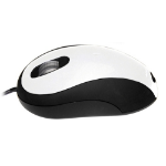 Accuratus Image mouse; 3 button mouse with extra wide scroller illuminated in blue. USB connected and a optical 800Dpi sensor it is suitable for both left and right handed users. Available in a variety of colours this is the White option.