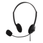 Deltaco HL-21 headphones/headset Wired Head-band Office/Call center Black