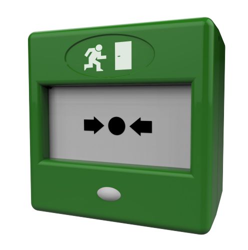 TRIPLE POLE EMERGENCY DOOR  RELEASE C/W BUZZER/LED