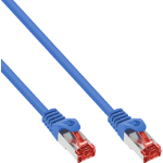 InLine Patch Cable S/FTP PiMF Cat.6 250MHz copper halogen free blue 2m