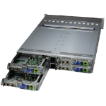 Supermicro SYS-221BT-HNC8R server barebone Intel C741 LGA 4677 (Socket E) Rack (2U) Black, Silver