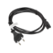 Lanberg CA-C7CA-10CC-0018-BK power cable Black 1.8 m C7 coupler CEE7/16