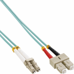 InLine Fiber Optical Duplex Cable LC/SC 50/125µm OM3 1m