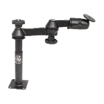RAM Mounts Tele-Pole with 4" & 7" Poles, Double Swing Arms & Round Plate