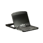 ATEN 1U Short Depth USB VGA Single Rail LCD