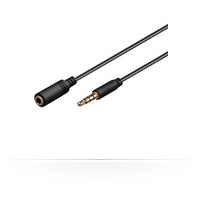 Microconnect 3.5mm - 3.5mm, 1.5m audio cable Black