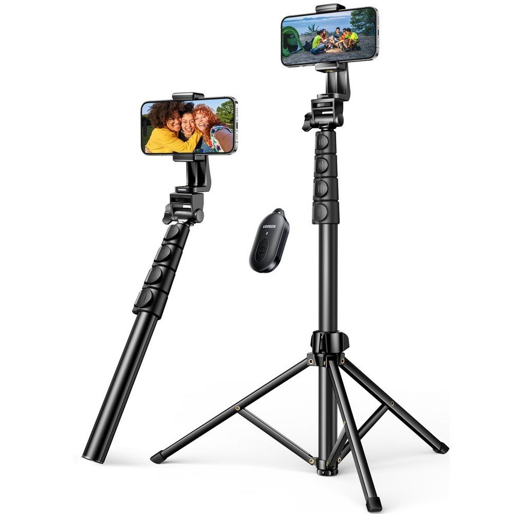 EU Product - Selfie Stick with Tripod and Bluetooth Remote, 1.8m thumbnail