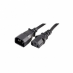 LinITX 2M  10A IEC C14 Plug to IEC C13 Socket Extension Lead Black 2m