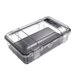 Peli M60 Micro Case Waterproof, crushproof, dustproof. Dual latches Padlock hole for added security No-slip bottom liner Automatic Pressure Equalization Valve IP67 rated protection. Interior: 216 x 109 x 69 mm