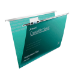 Rexel Crystalfile Classic Foolscap Suspension File 15mm Green (50)