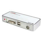 StarTech.com 2 Port USB DVI KVM Switch with Audio and Cables SV211KDVIGB