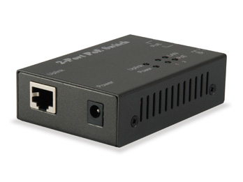 Image of LevelOne 3-Port Fast Ethernet PoE Switch, 2 PoE Outputs, 65W