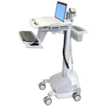 Ergotron StyleView EMR, UK/IE Silver, White Laptop Multimedia cart