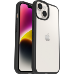 OtterBox React Case for iPhone 14, Shockproof, Drop proof, Ultra-Slim, Protective Thin Case, Tested to Military Standard, Antimicrobial Protection, Black Crystal, No retail packaging