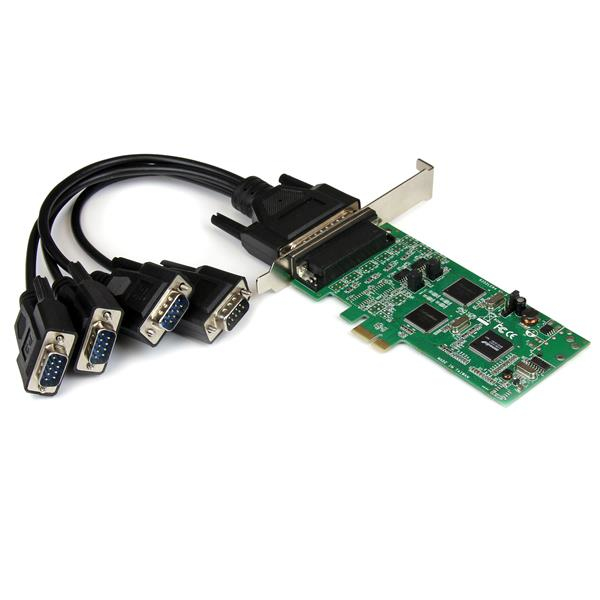 Image of StarTech.com 4 Port PCI Express PCIe Serial Combo Card - 2 x RS232...