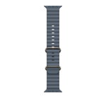 Apple Natural Titanium Finish Band Blue Fluoroelastomer, Titanium