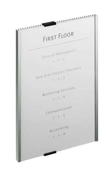 Image of Durable Info Sign Acrylic, Aluminium Silver