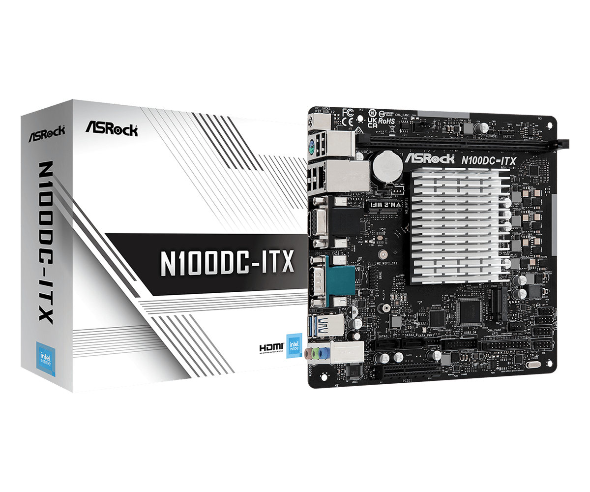 Image of Asrock N100DC-ITX NA (integrated CPU) mini ITX