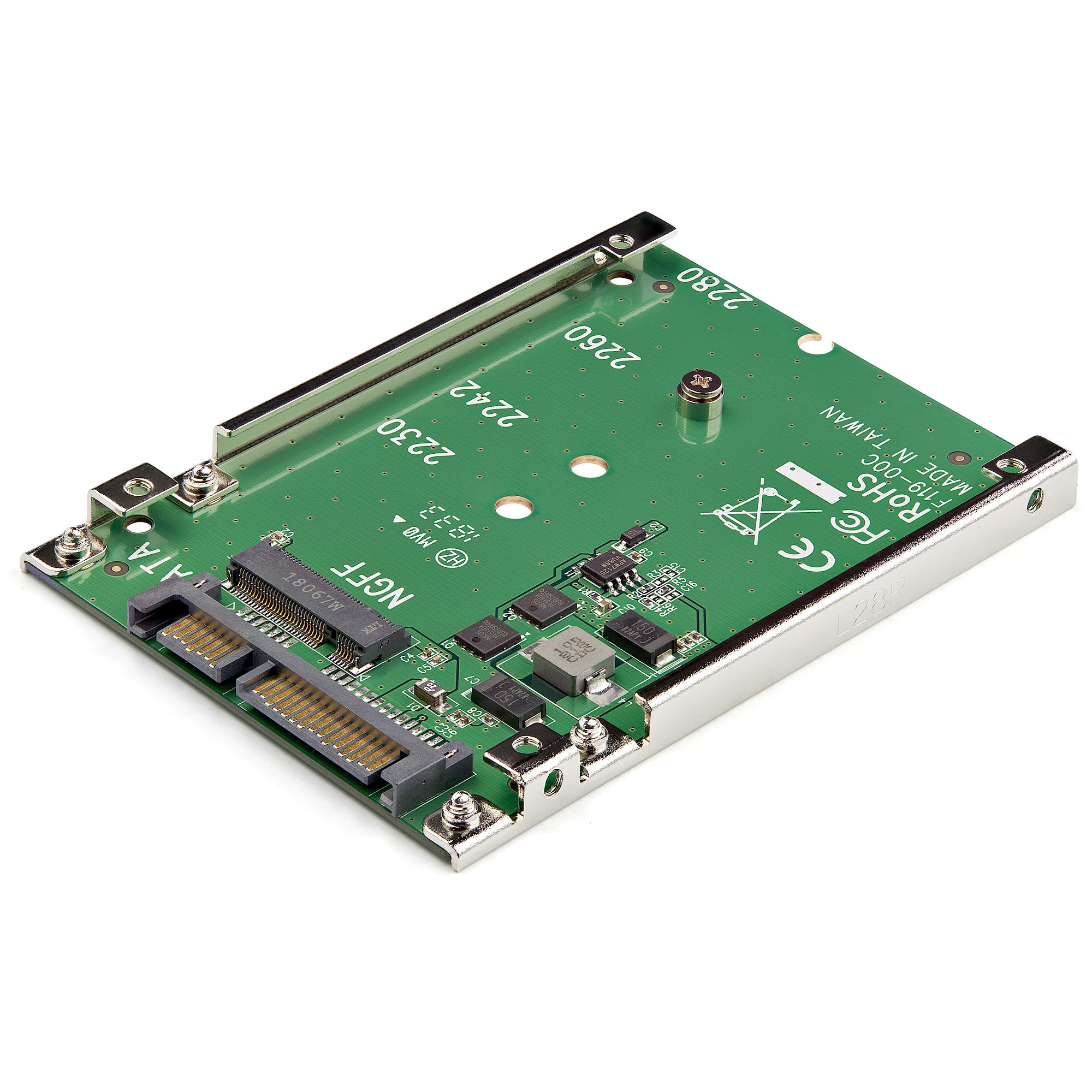 Image of StarTech.com M.2 SATA SSD to 2.5in SATA Adapter - M.2 NGFF to SATA...
